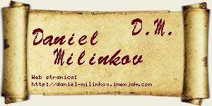 Daniel Milinkov vizit kartica